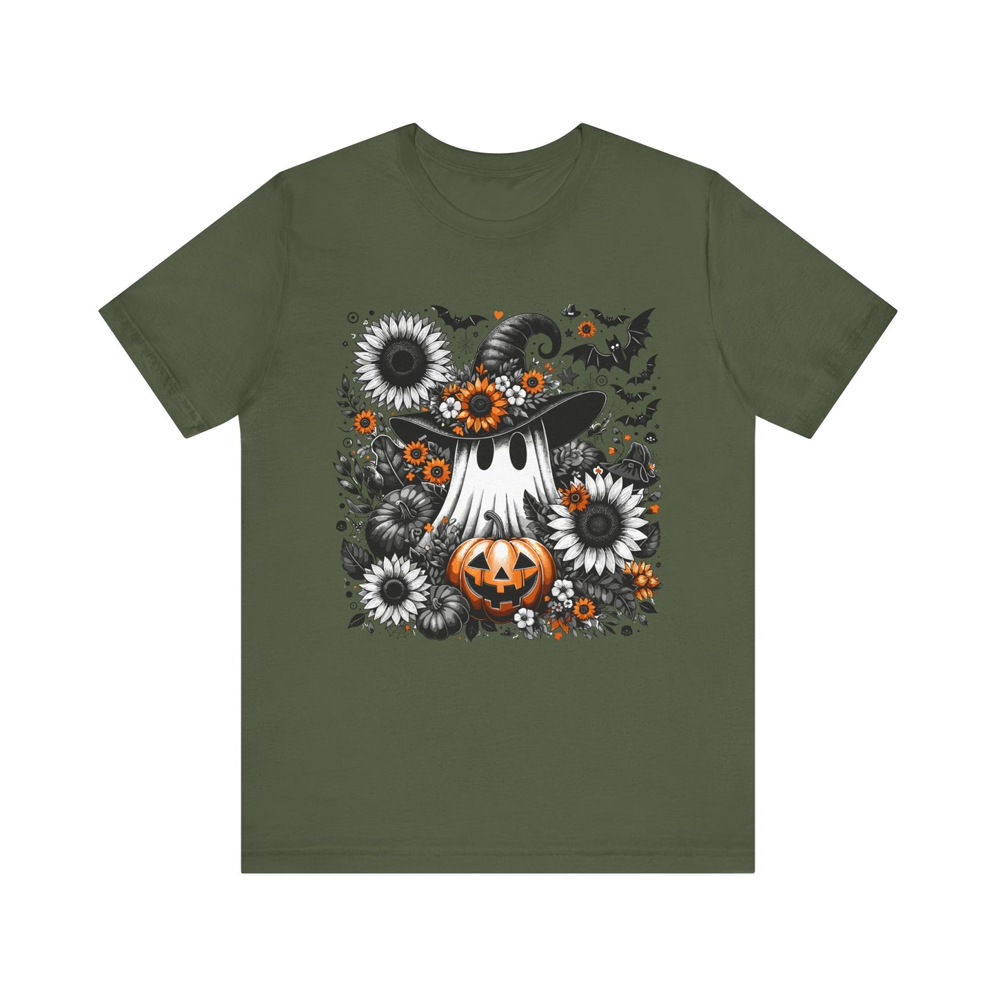 Halloween Ghost and Pumpkin Tee