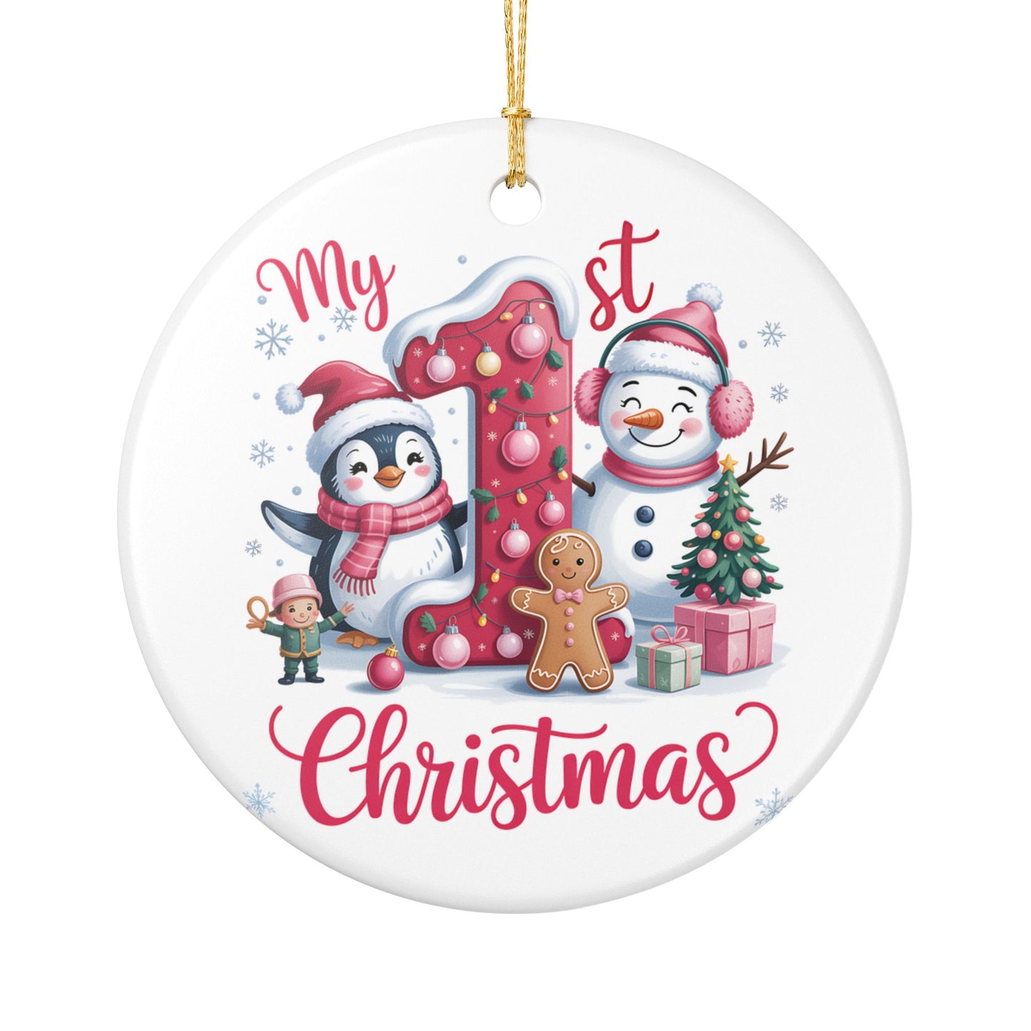 1st Christmas Ceramic Ornament - Celebrate Baby's First Christmas
