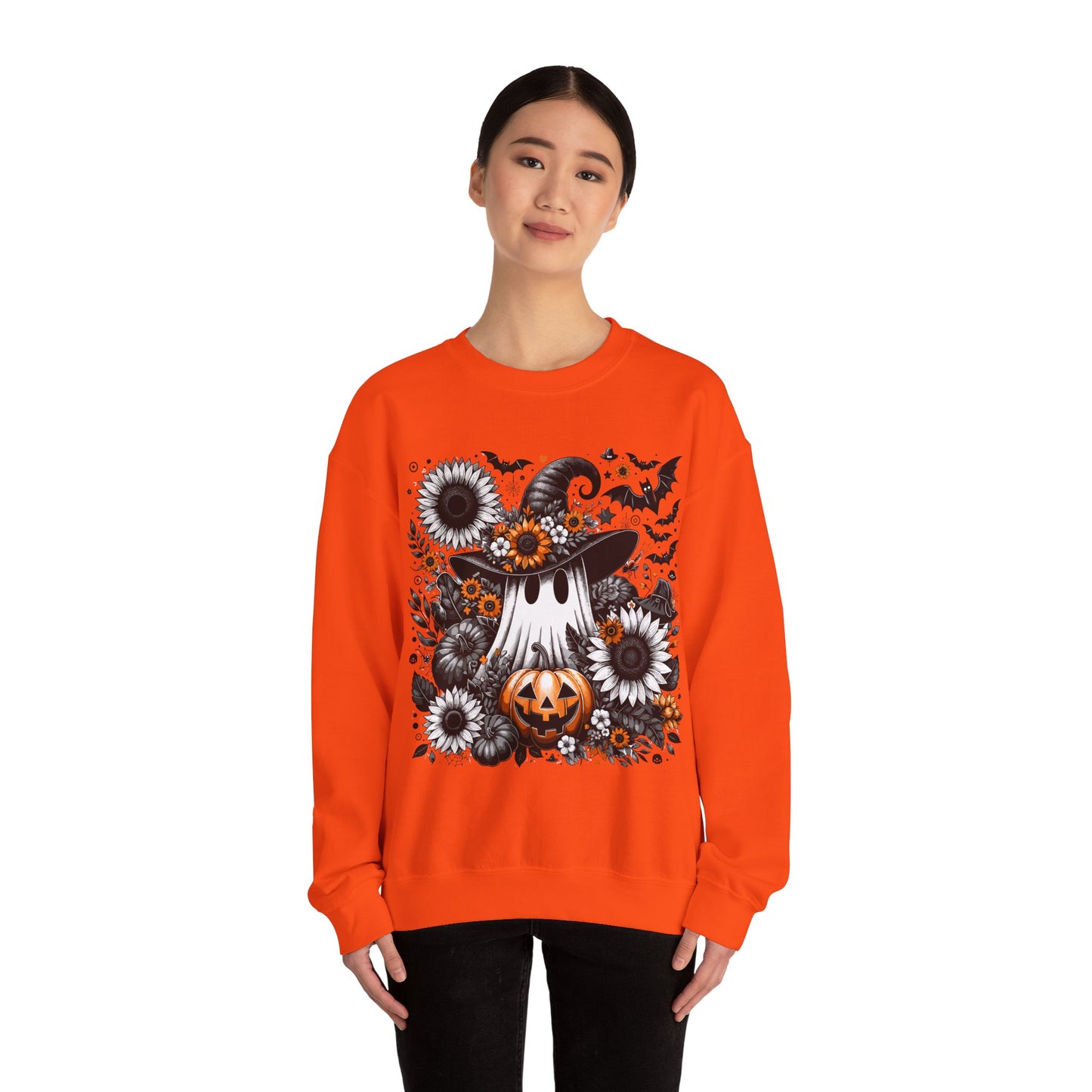 Spooky Floral Halloween Sweatshirt