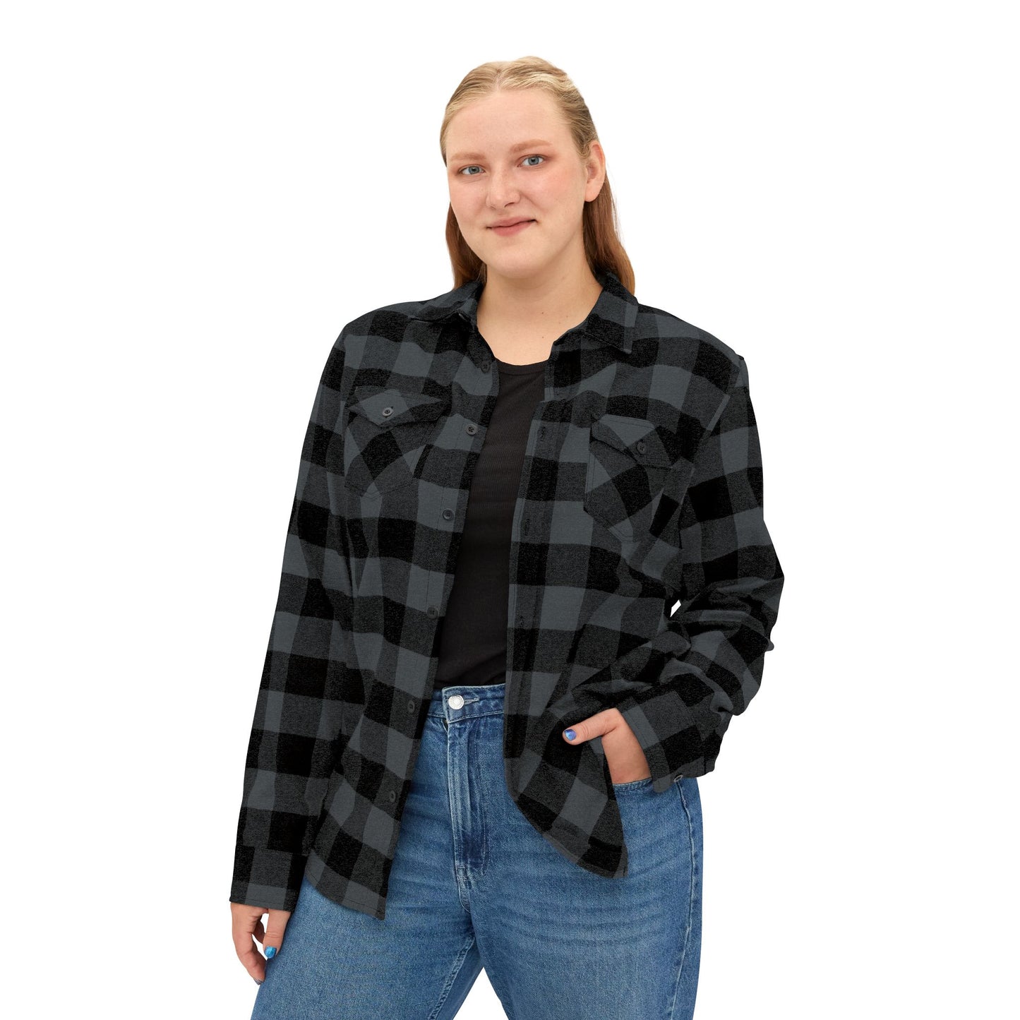 Christmas Skull Flannel Shirt
