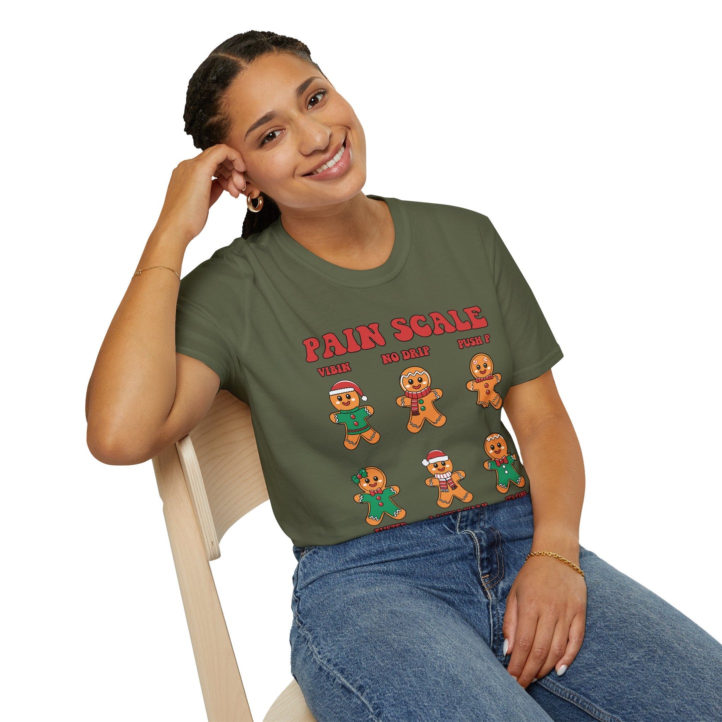 Gingerbread Pain Scale Tee