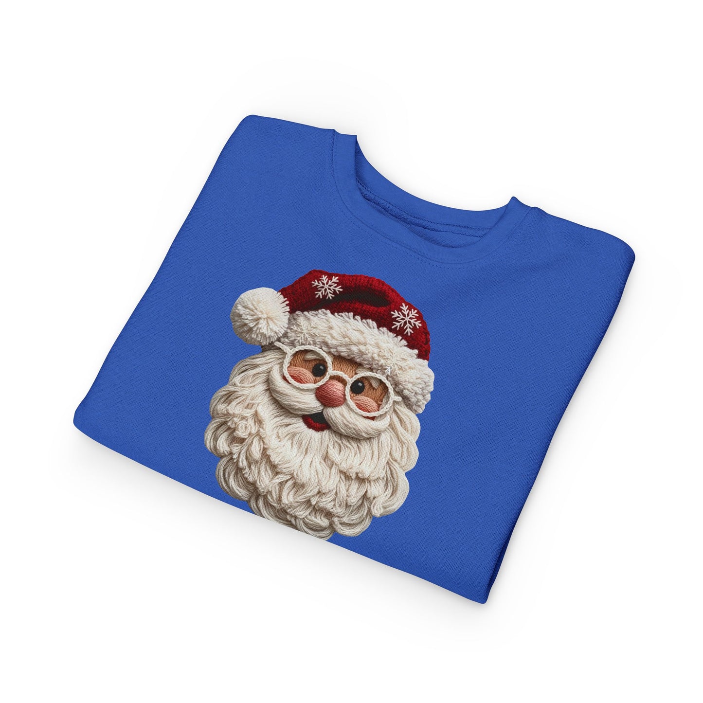 Faux Yarn Santa Toddler Sweatshirt