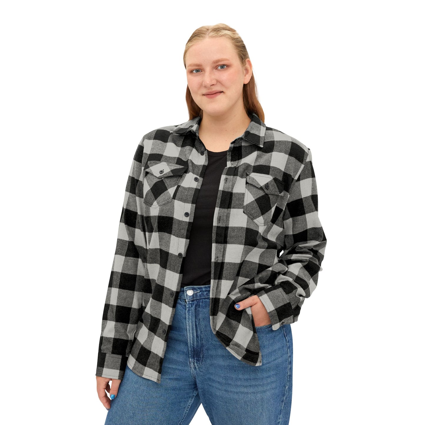 Christmas Skull Flannel Shirt
