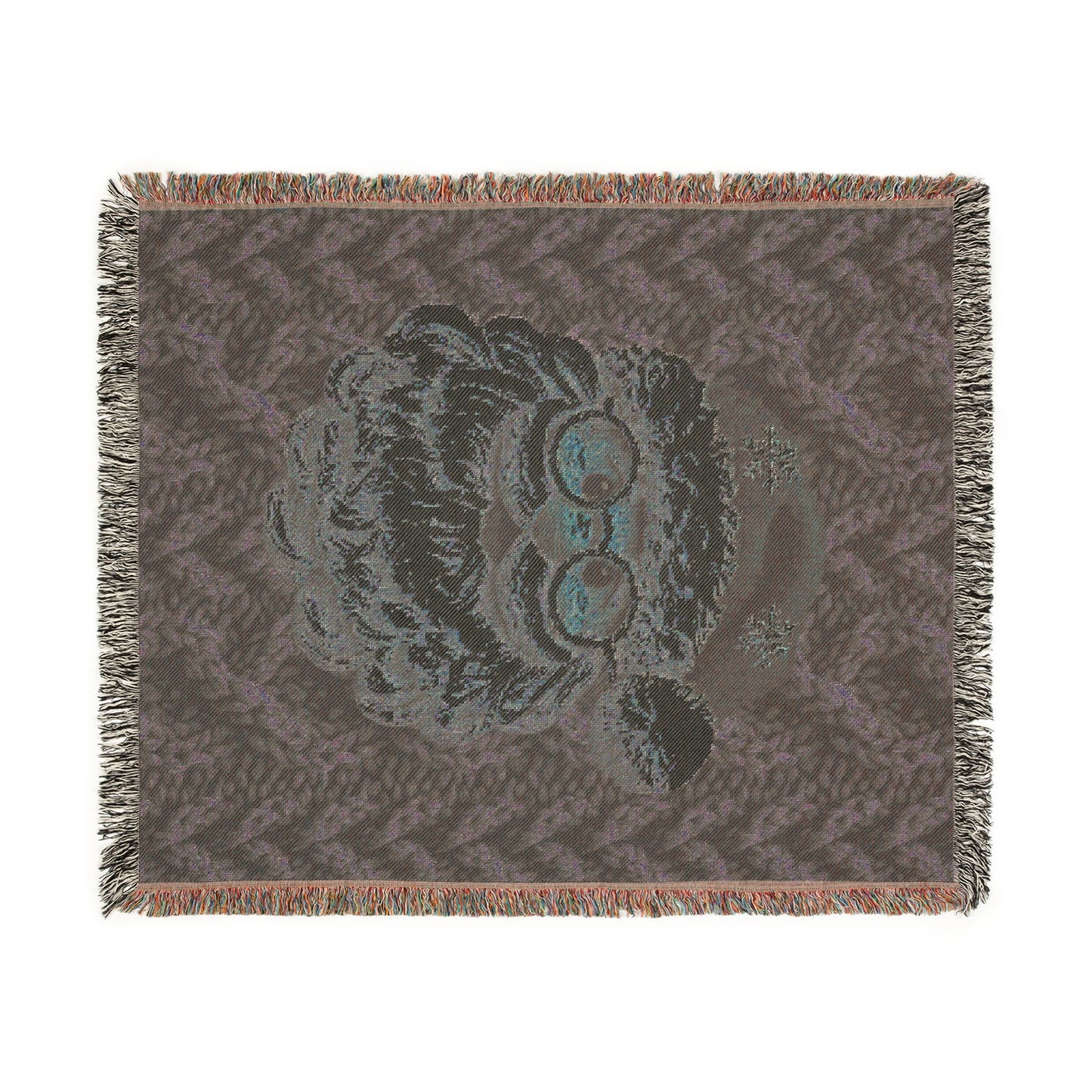 Faux Yarn Festive Santa Woven Blanket