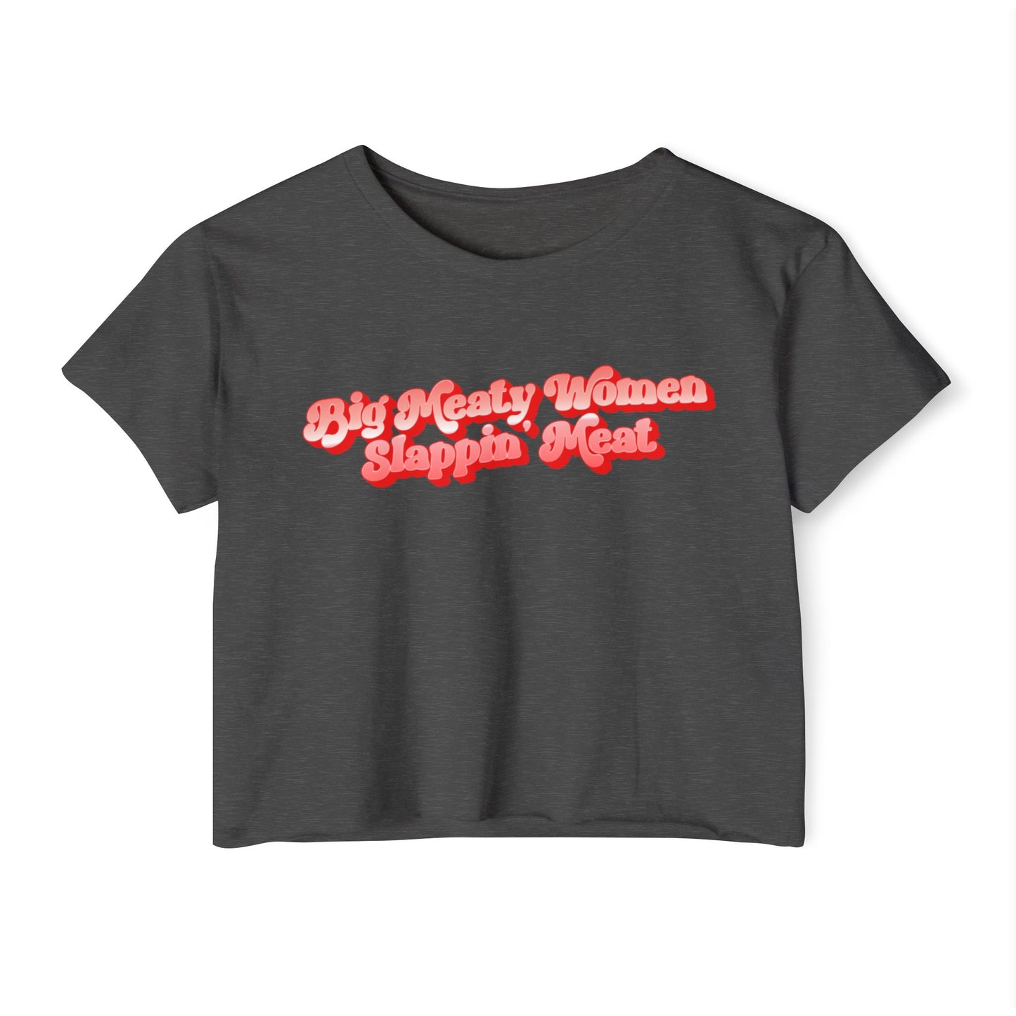Retro Big Meaty Women Festival Crop Top