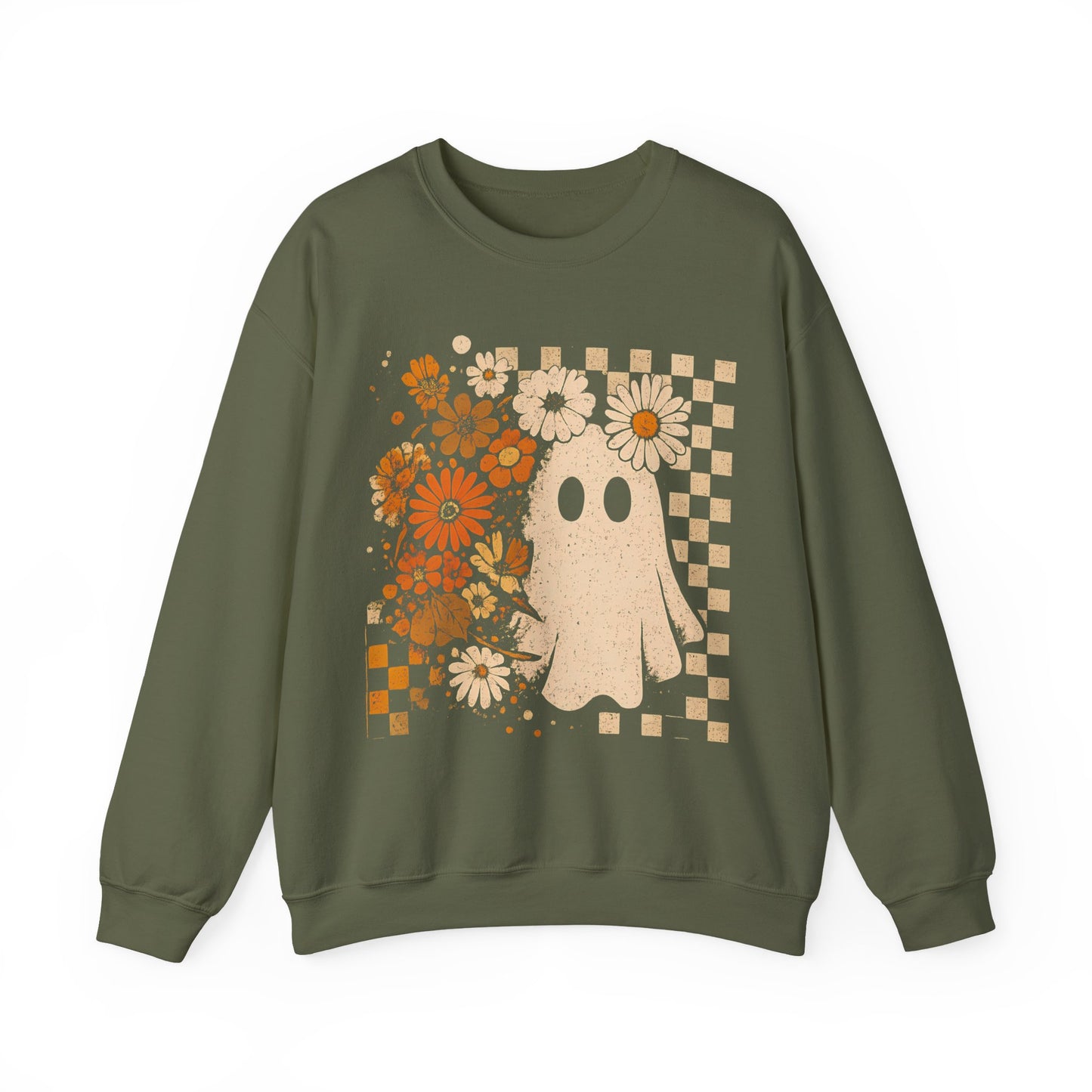 Retro Ghost Flower Sweatshirt