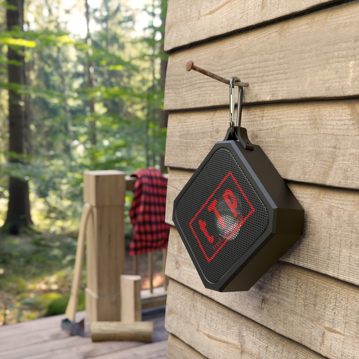 tTp Trust The Process Red Outdoor Bluetooth Speaker