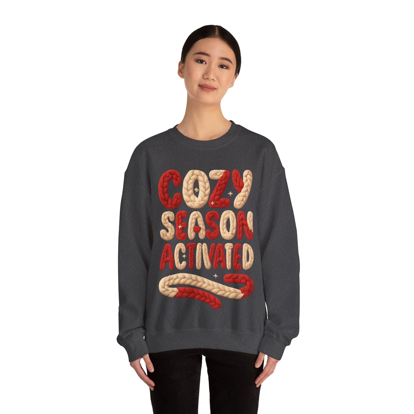 Faux Yarn Cozy Season Activated Crewneck Sweatshirt