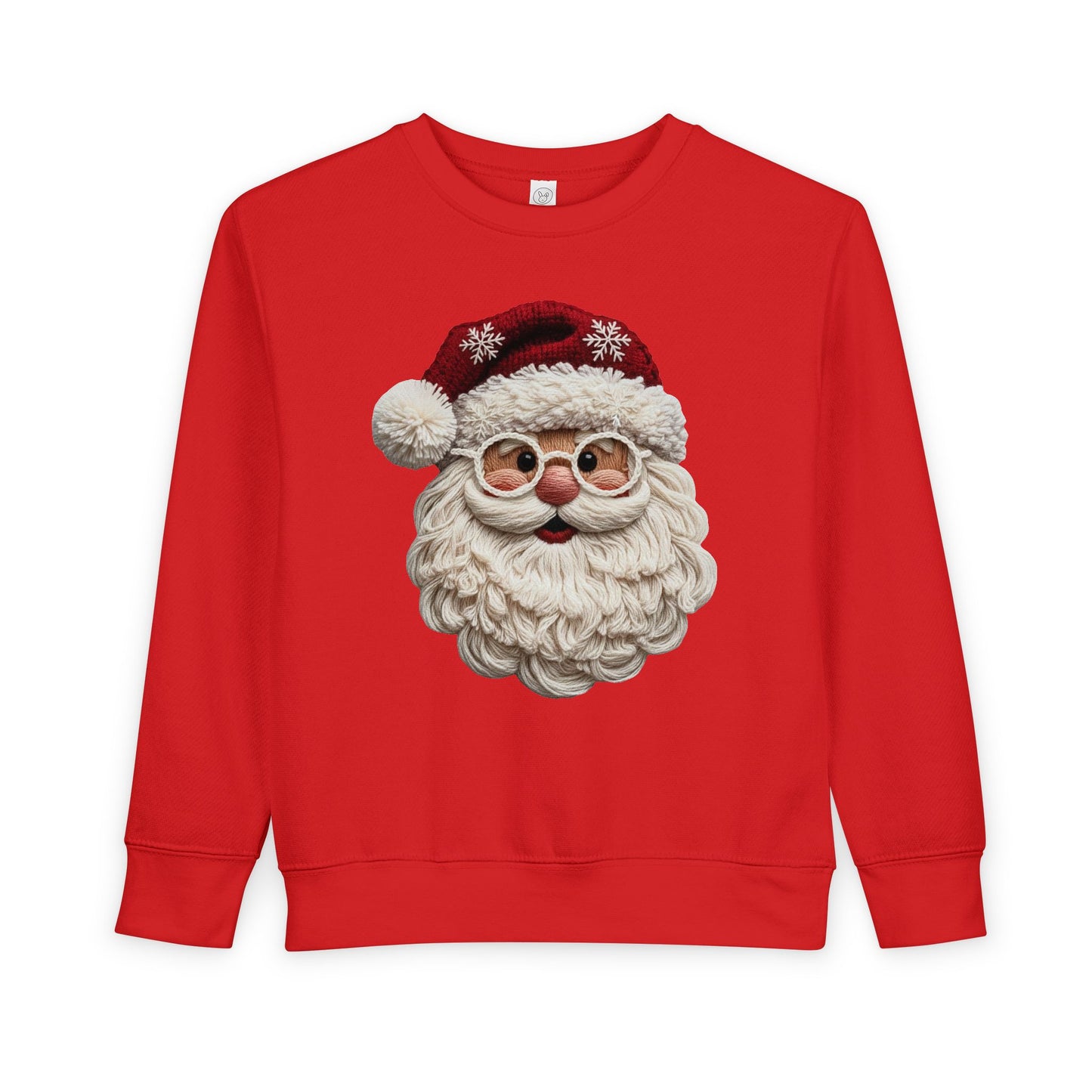 Faux Yarn Santa Toddler Sweatshirt