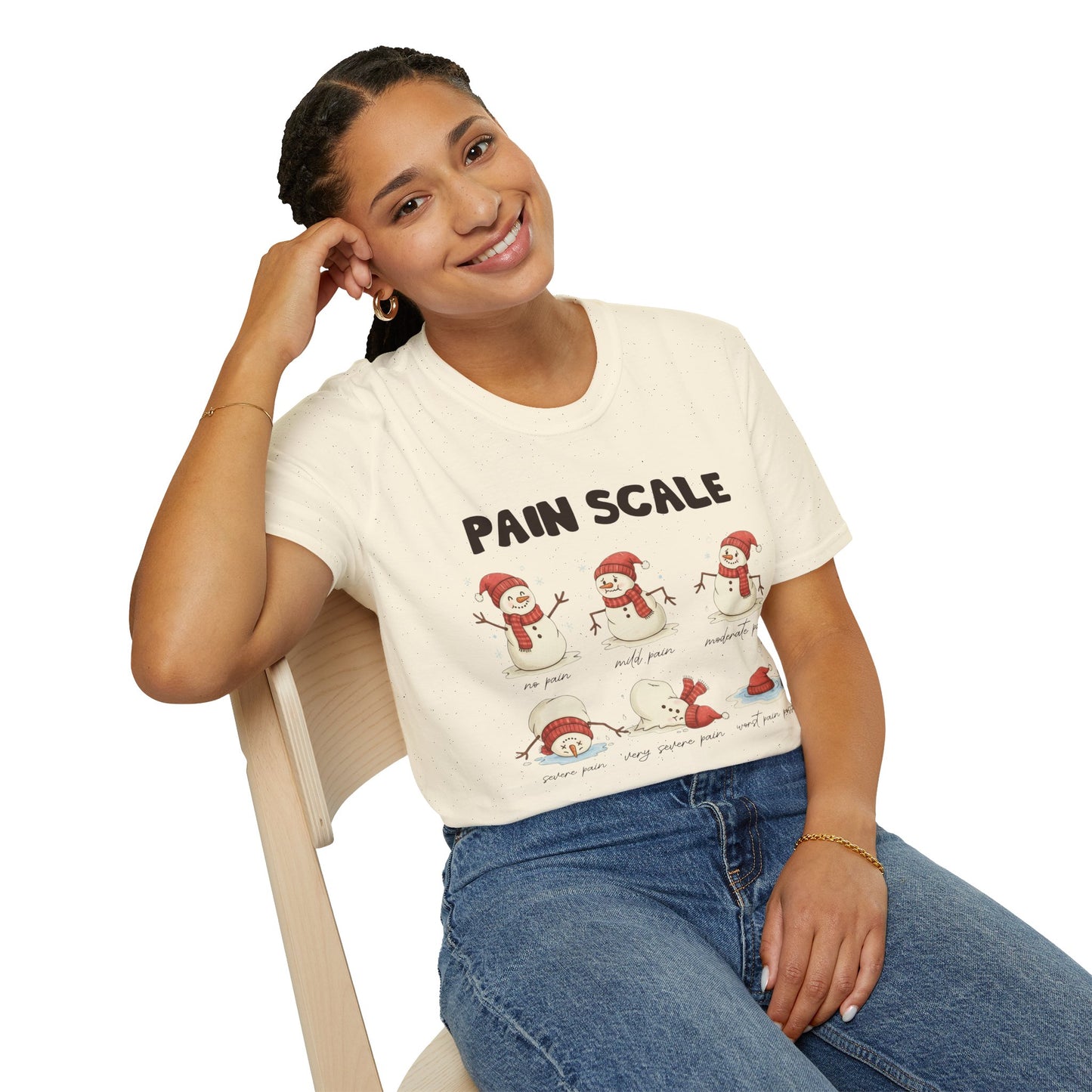 Snowman Pain Scale Tee