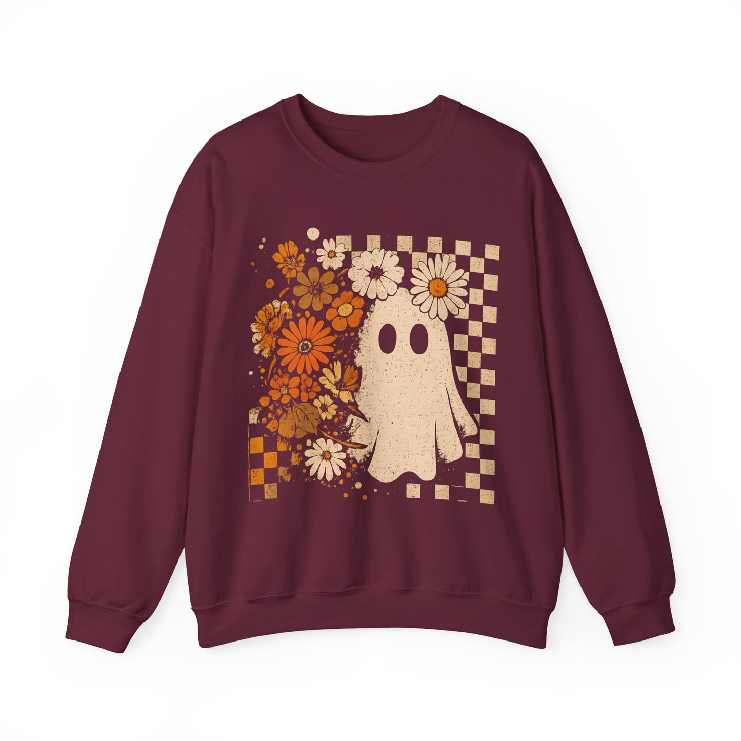 Retro Ghost Flower Sweatshirt