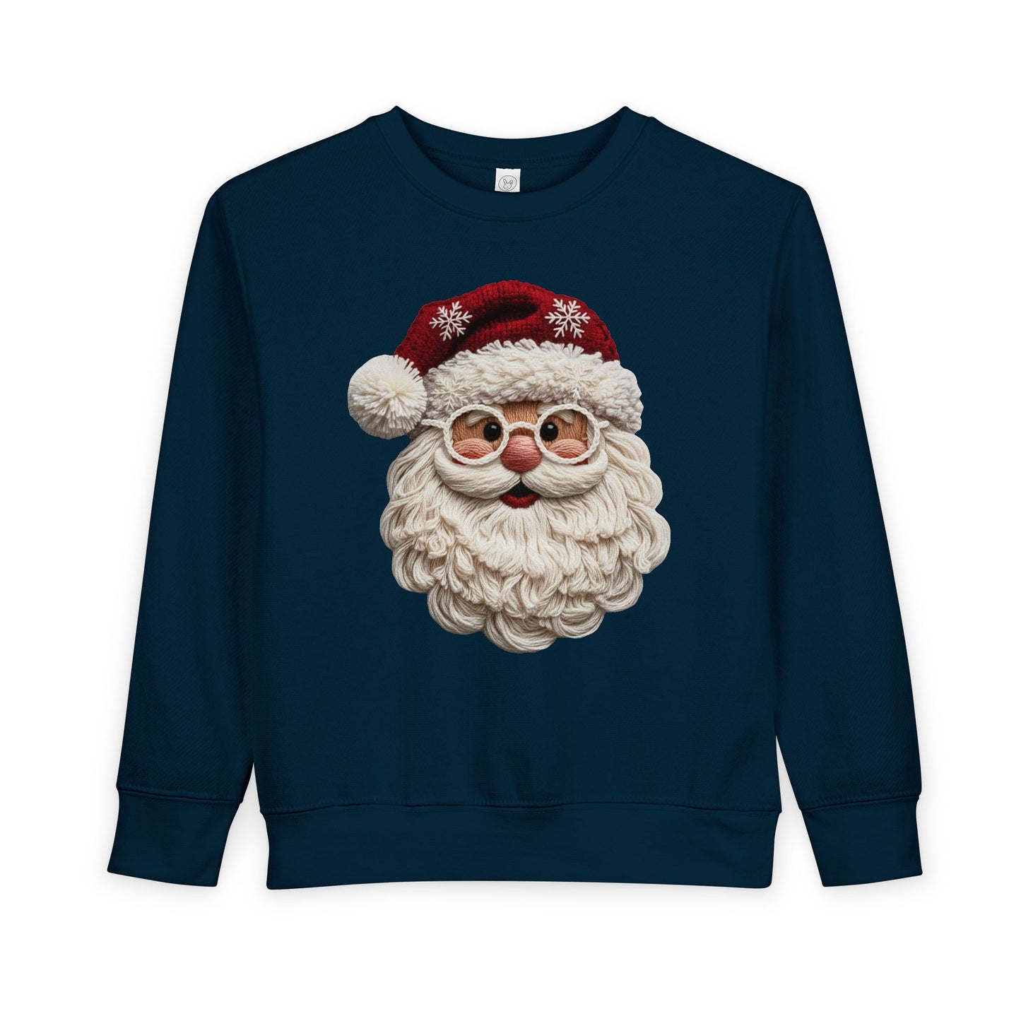 Faux Yarn Santa Toddler Sweatshirt