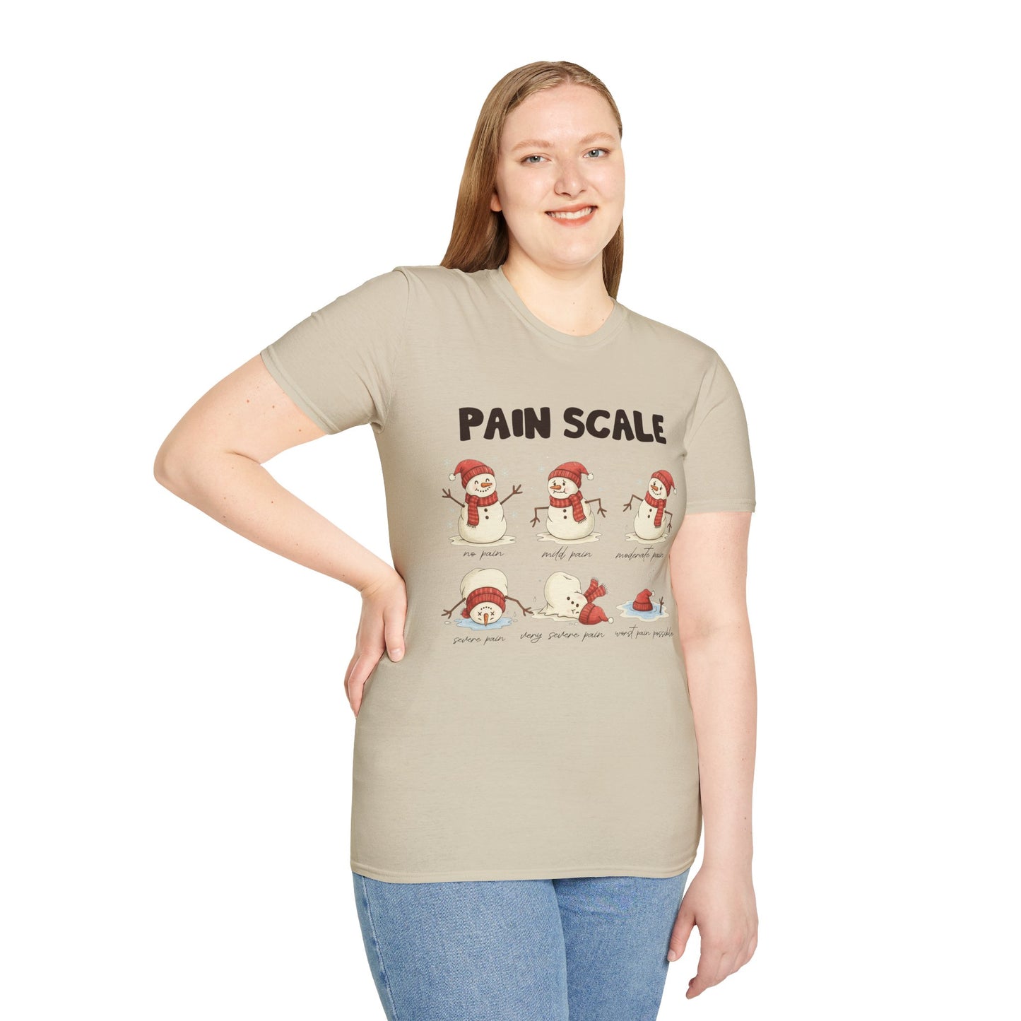 Snowman Pain Scale Tee