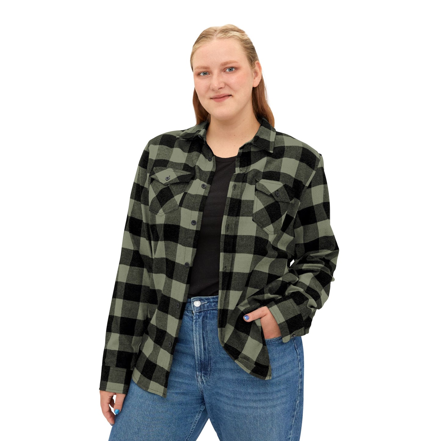 Christmas Skull Flannel Shirt