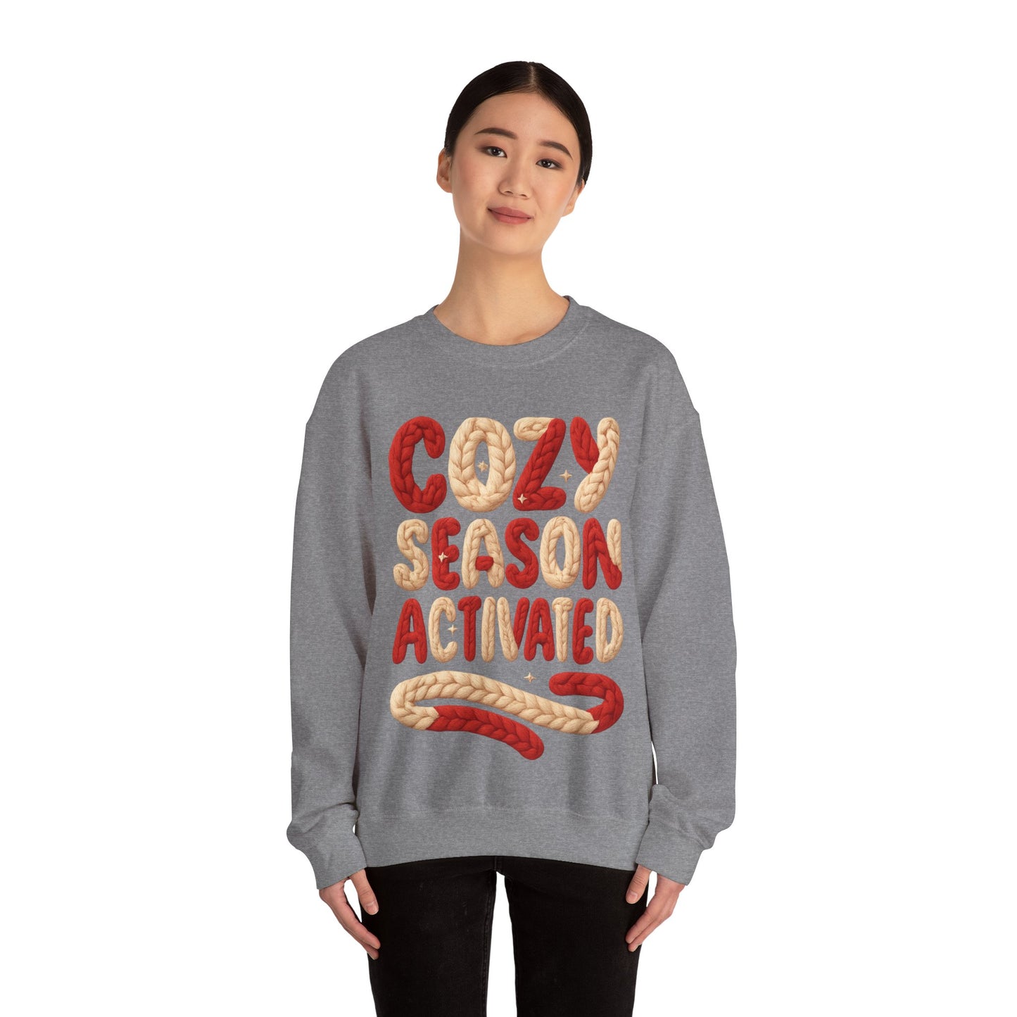 Faux Yarn Cozy Season Activated Crewneck Sweatshirt