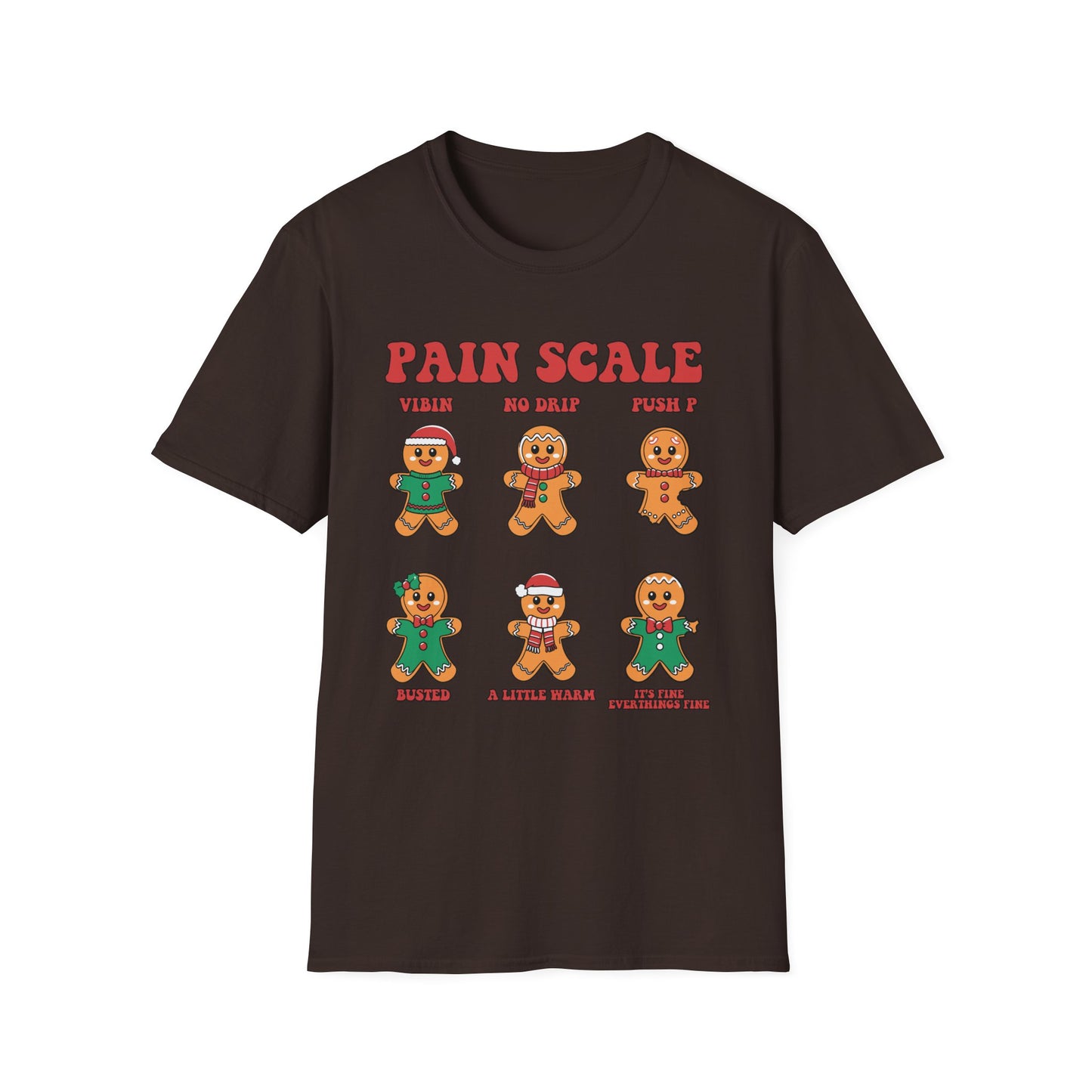 Gingerbread Pain Scale Tee