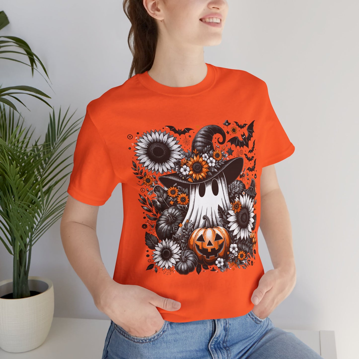 Halloween Ghost and Pumpkin Tee