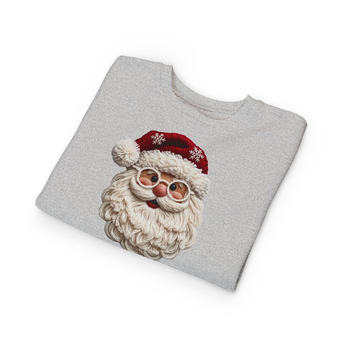 Faux Yarn Santa Toddler Sweatshirt