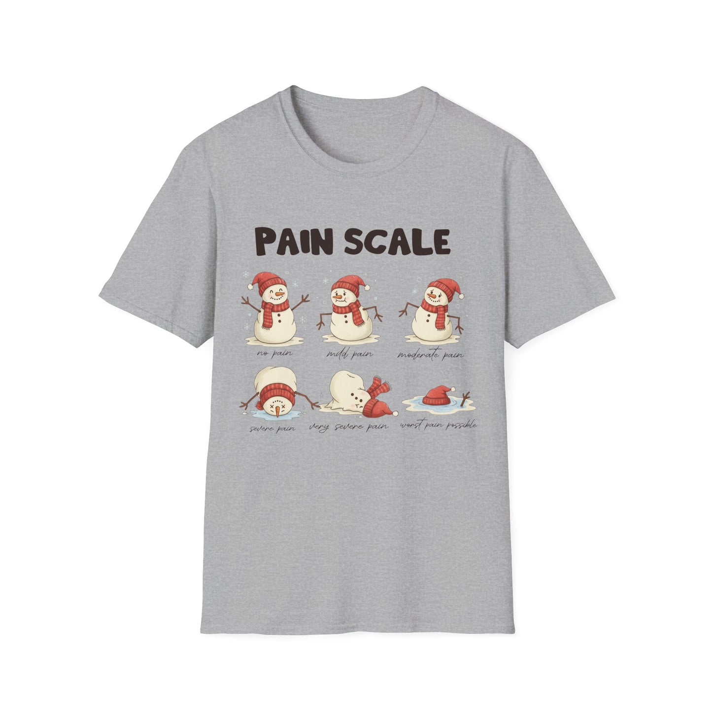 Snowman Pain Scale Tee