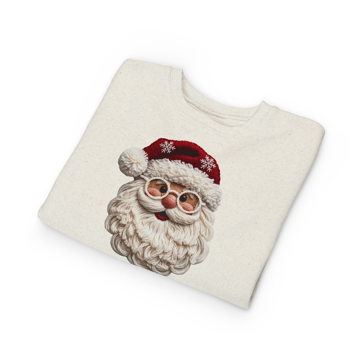 Faux Yarn Santa Toddler Sweatshirt
