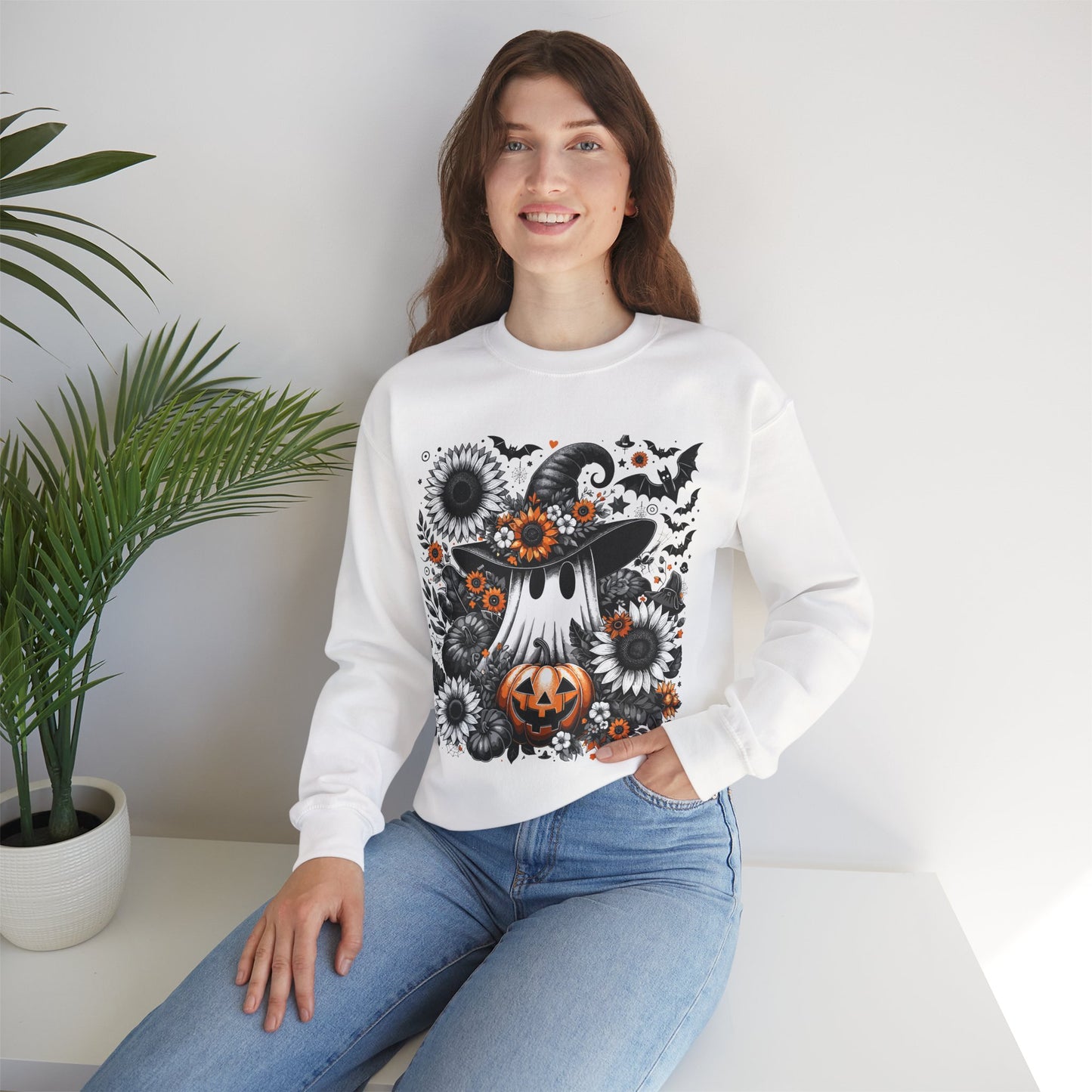 Spooky Floral Halloween Sweatshirt