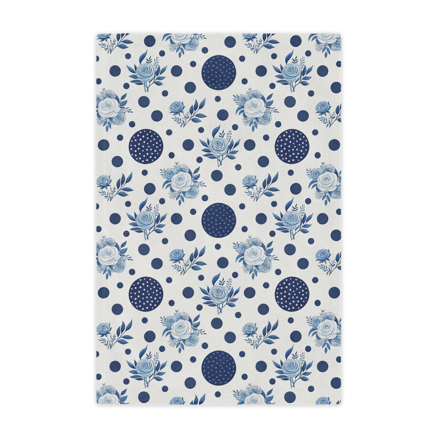 Floral Polka Dot Minky Blanket