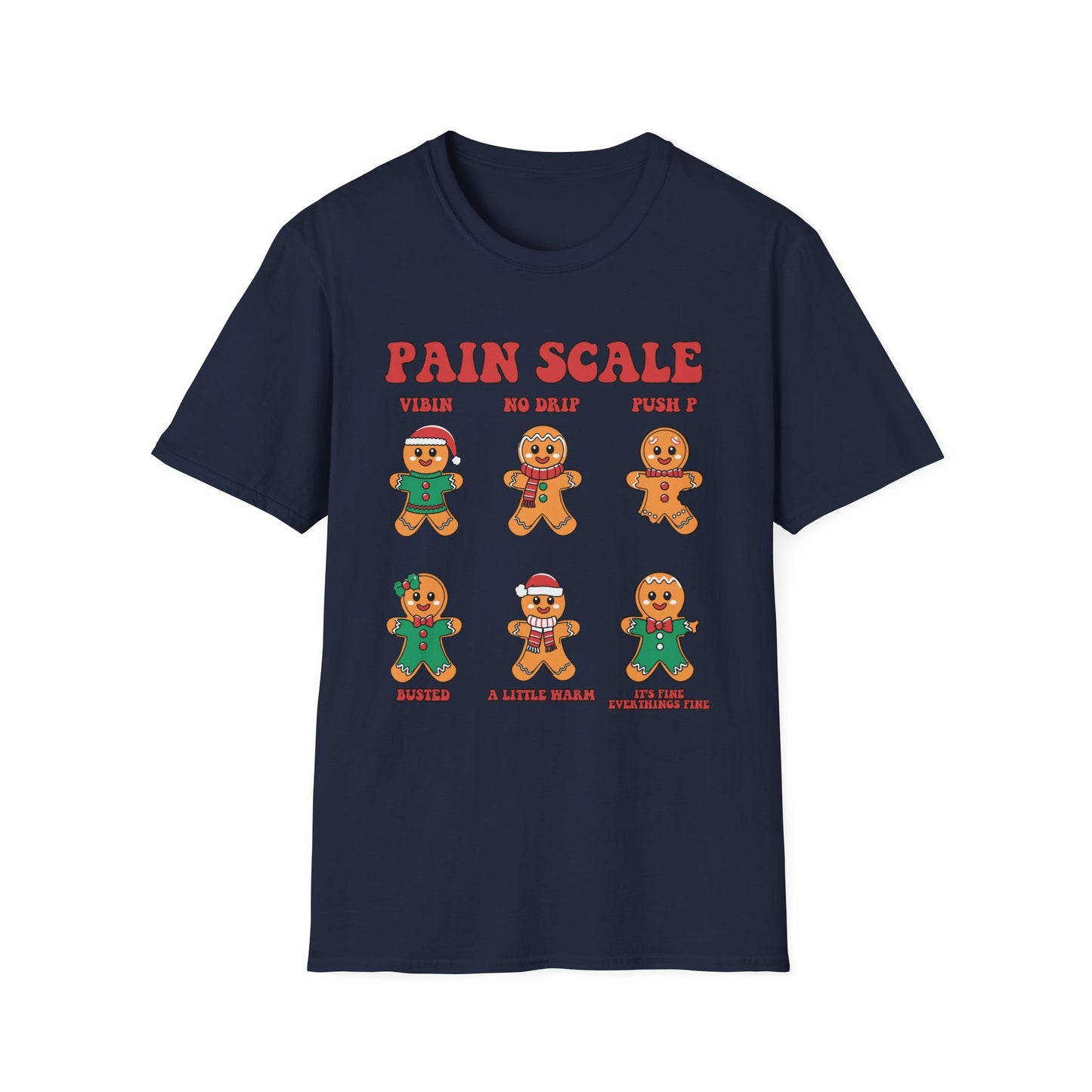 Gingerbread Pain Scale Tee