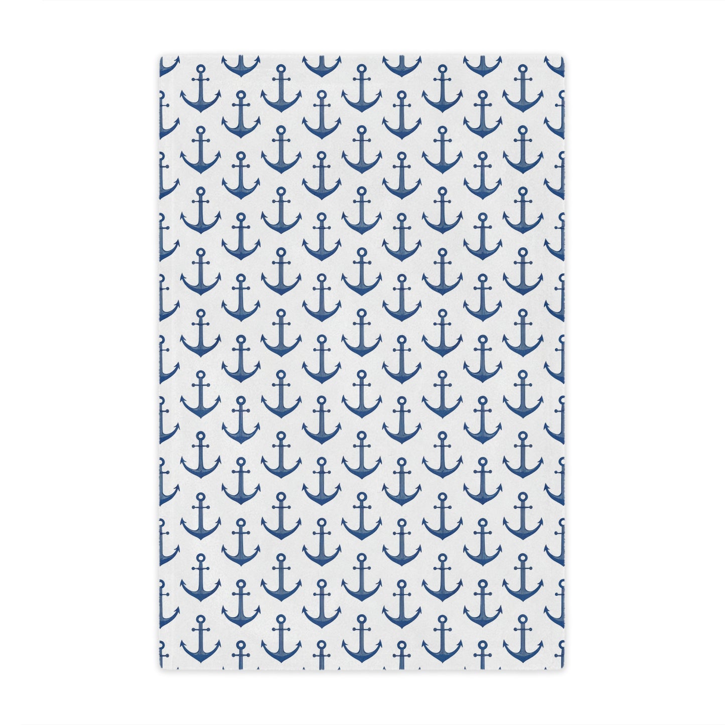 Nautical Anchor Minky Blanket