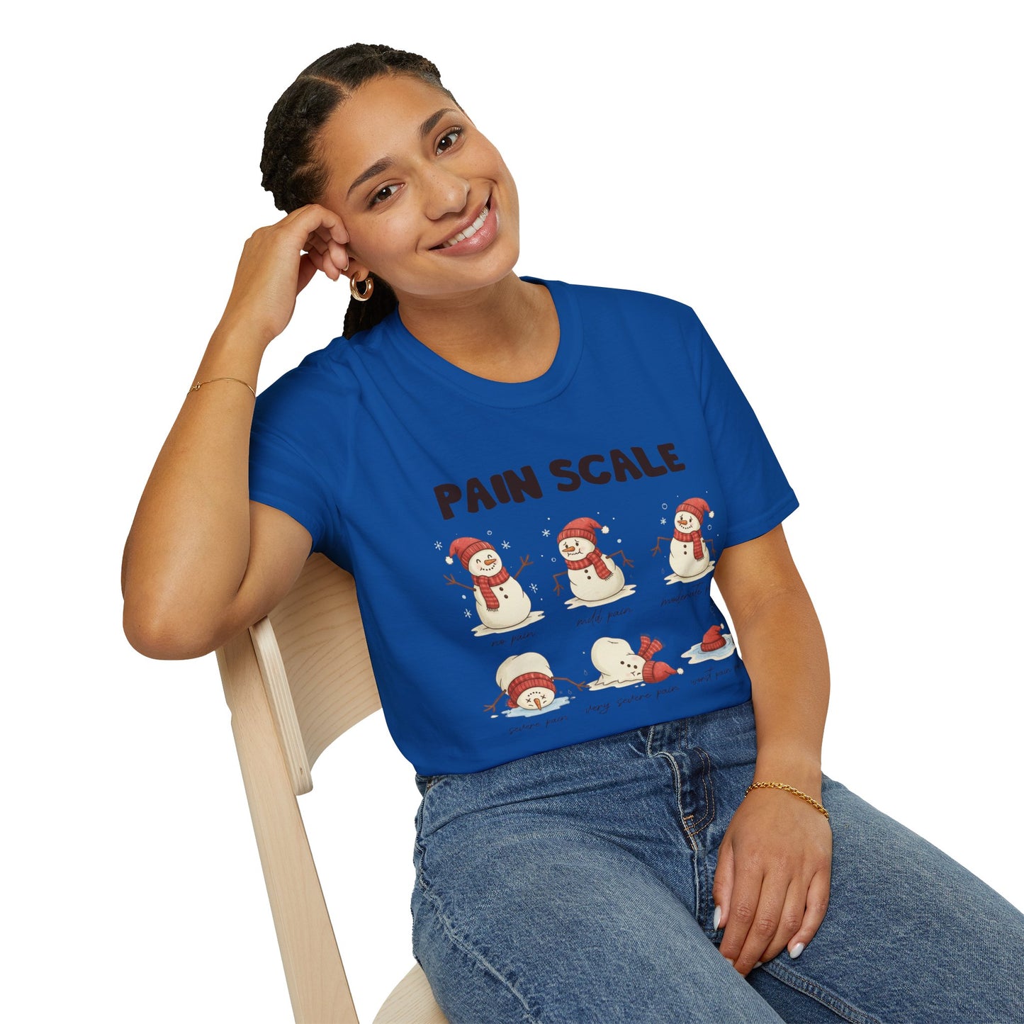 Snowman Pain Scale Tee