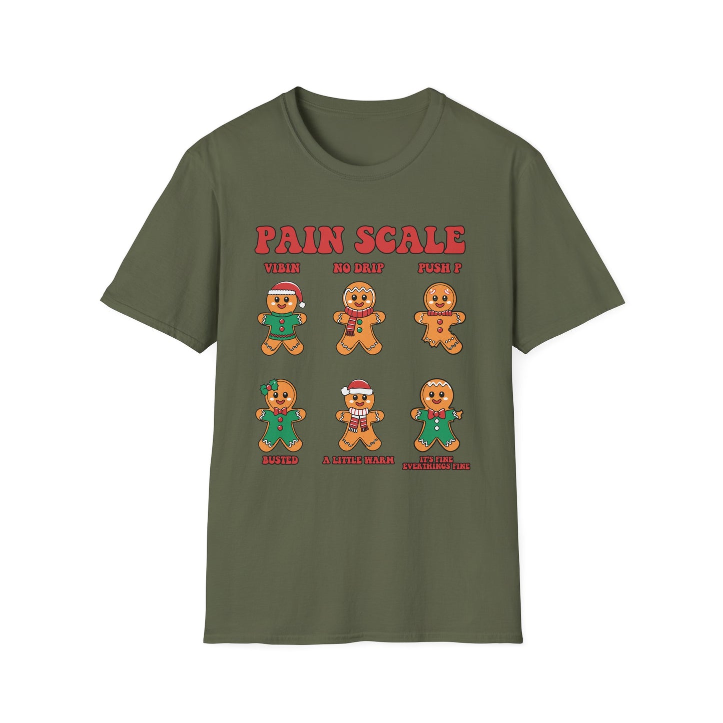 Gingerbread Pain Scale Tee