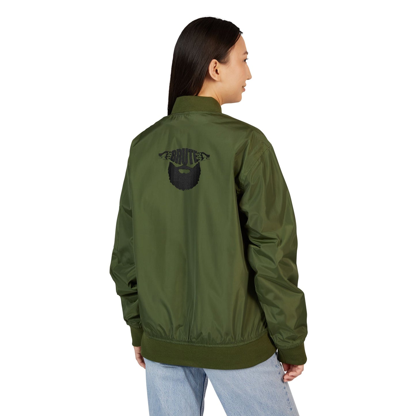 Brute Embroidered Bomber Jacket