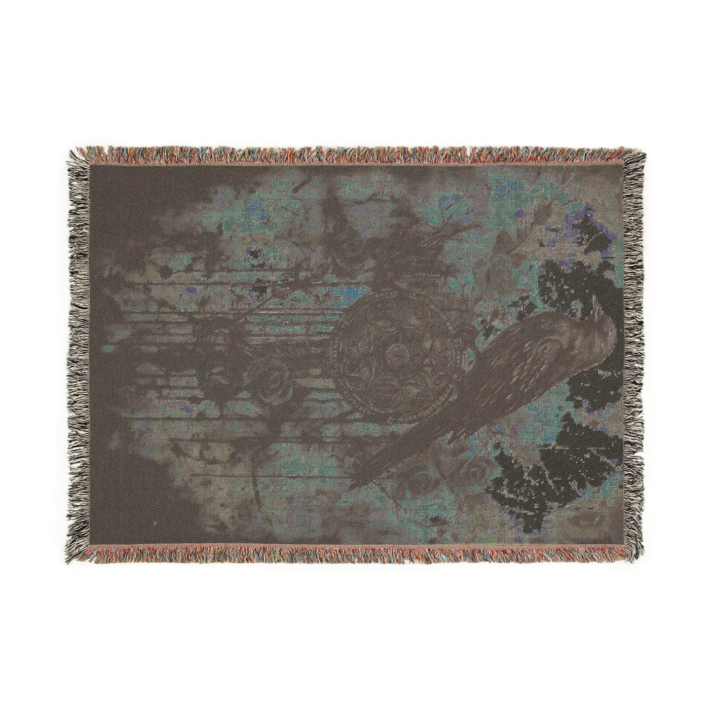 Cozy Woven Blanket Gothic Crow
