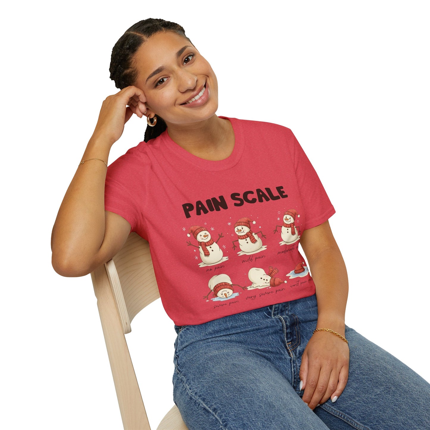 Snowman Pain Scale Tee