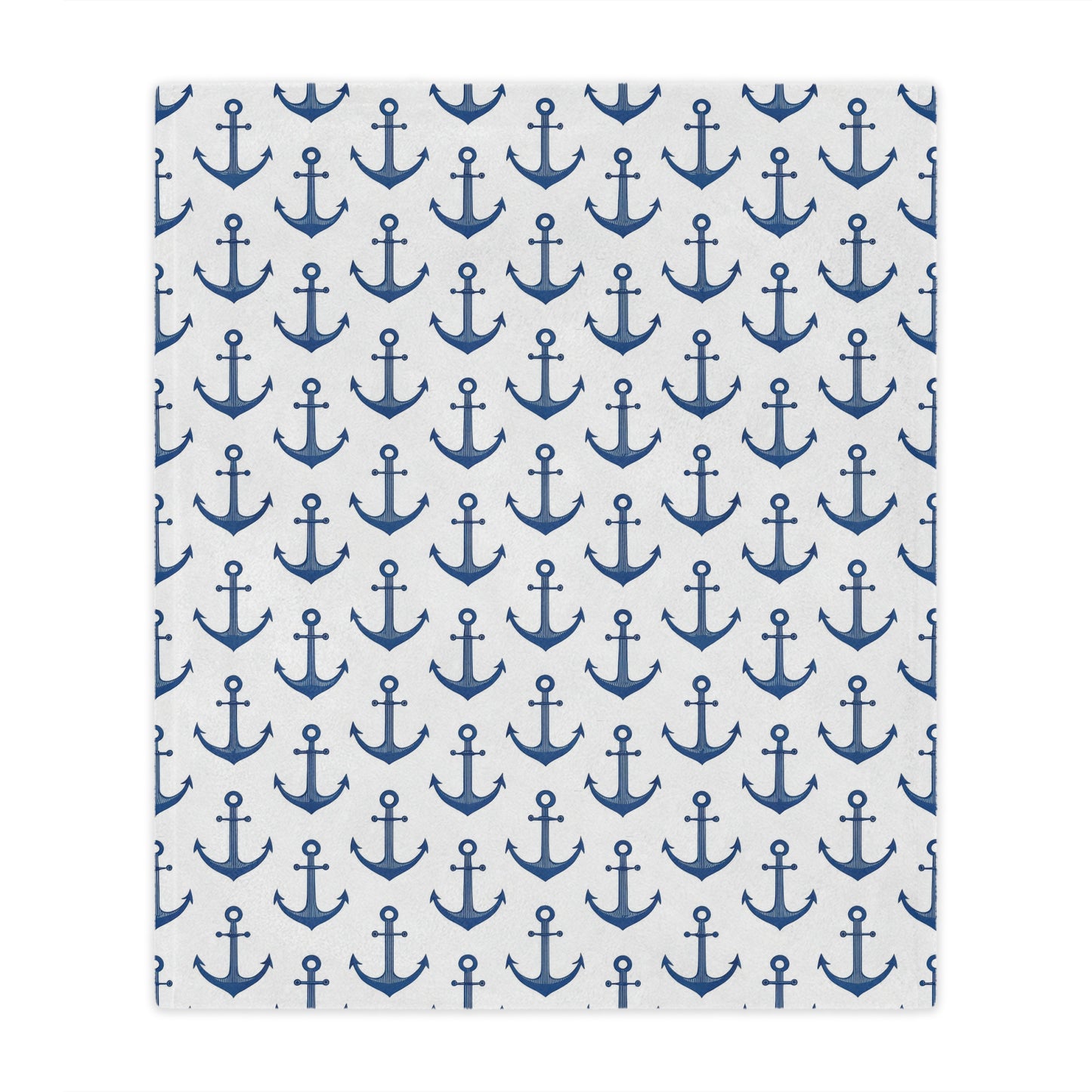 Nautical Anchor Minky Blanket