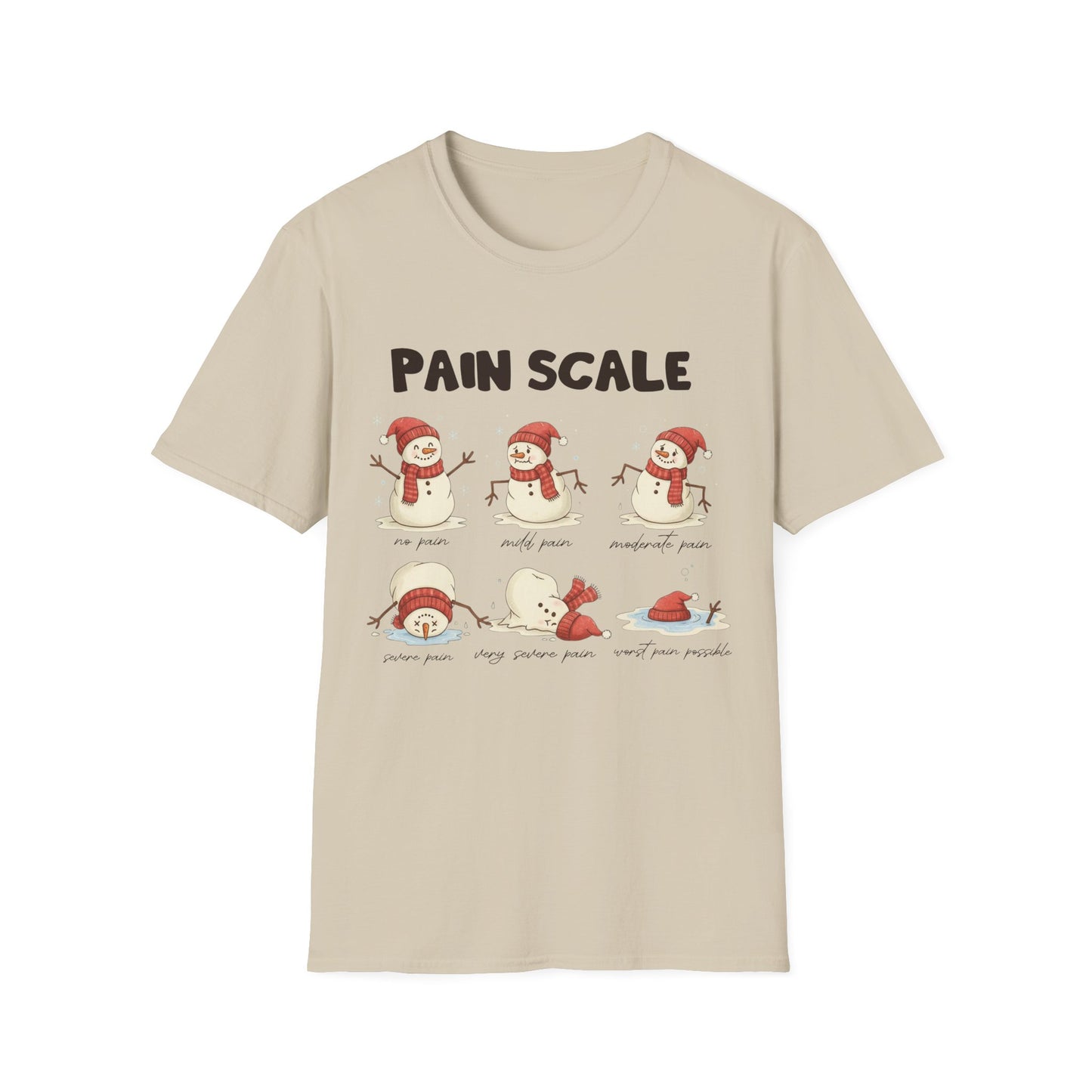 Snowman Pain Scale Tee