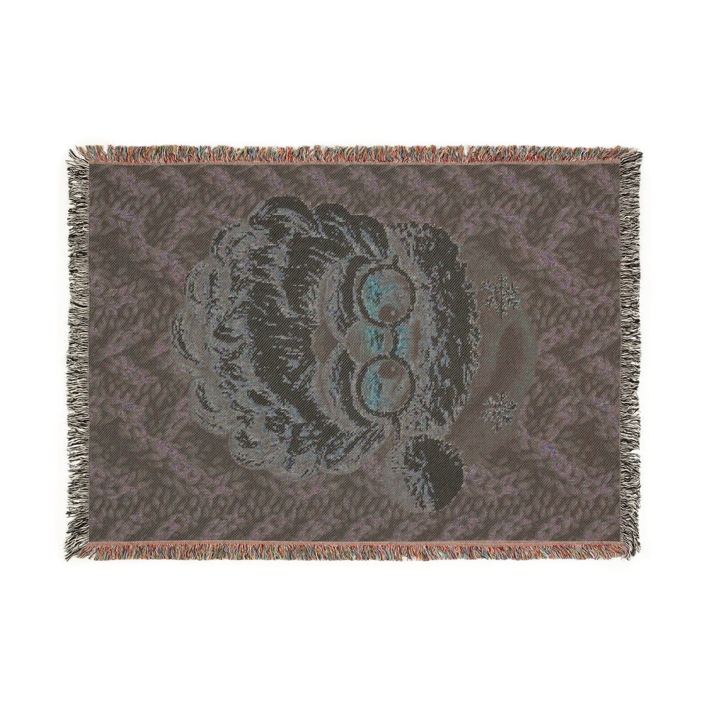 Faux Yarn Festive Santa Woven Blanket