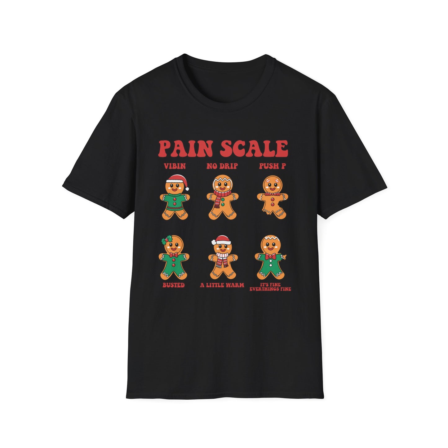 Gingerbread Pain Scale Tee