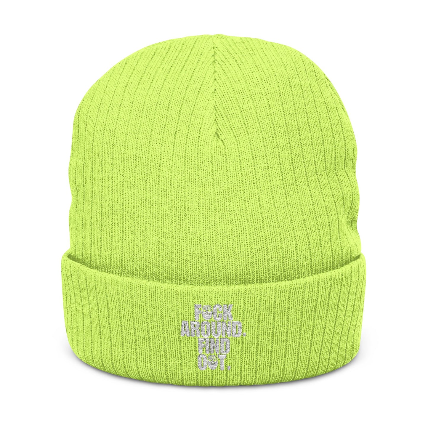 Brute FAFO Ribbed Knit Beanie