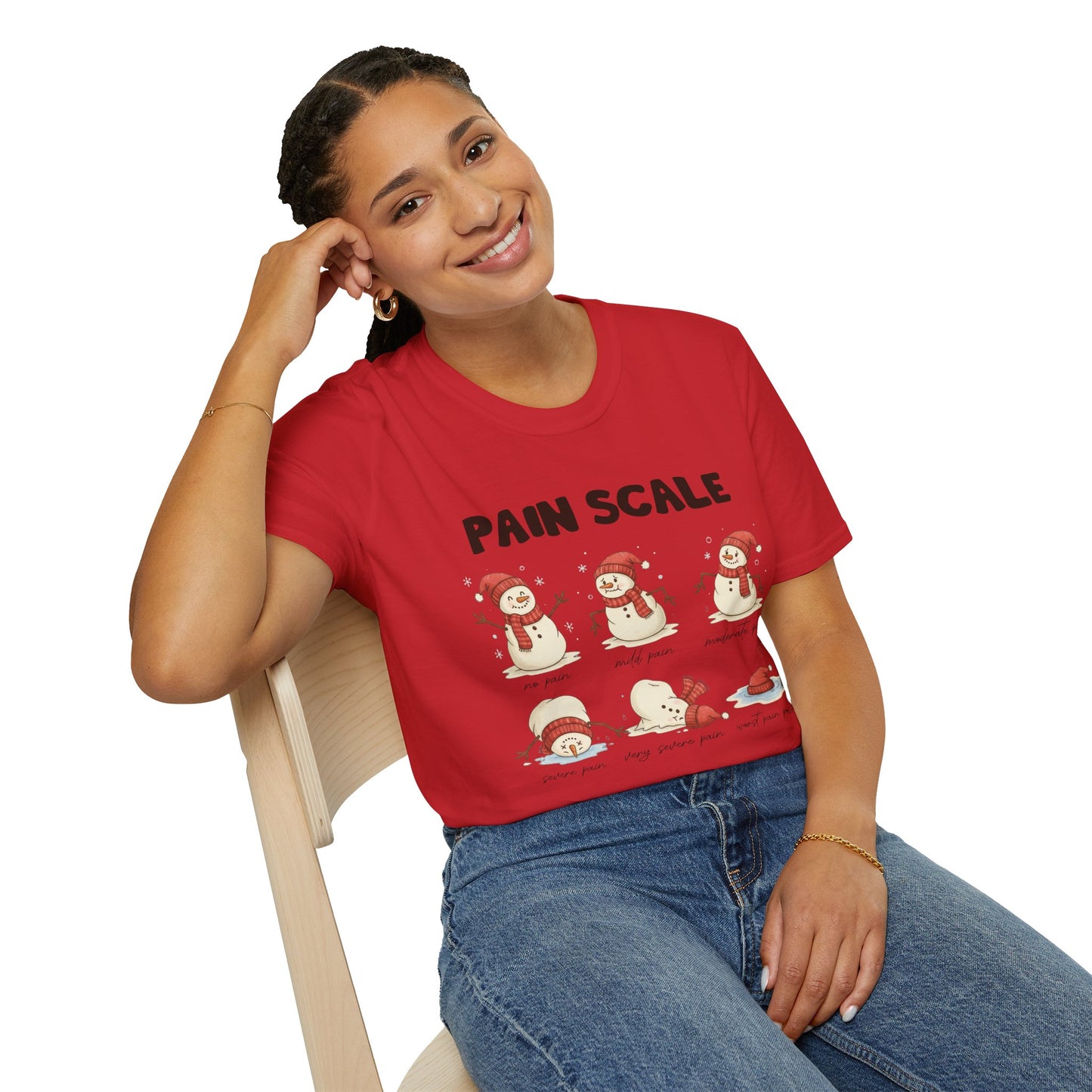 Snowman Pain Scale Tee