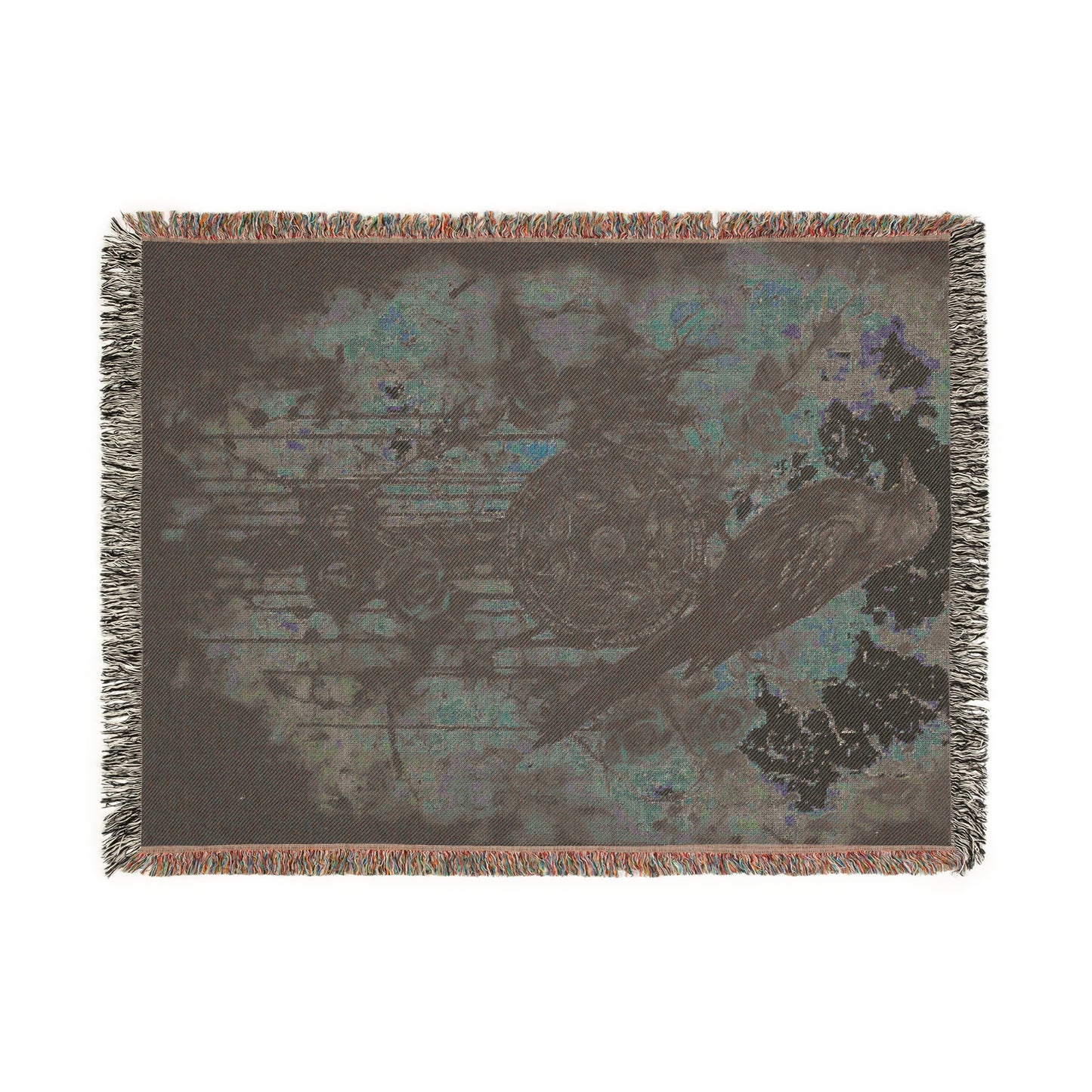 Cozy Woven Blanket Gothic Crow