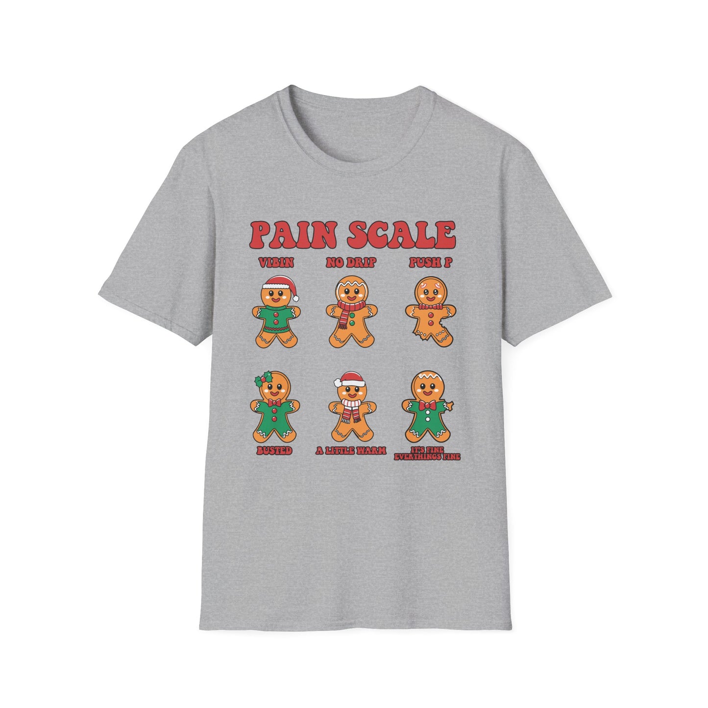 Gingerbread Pain Scale Tee