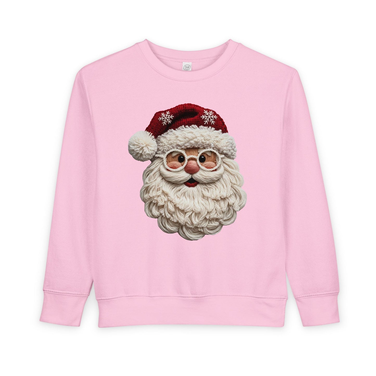 Faux Yarn Santa Toddler Sweatshirt