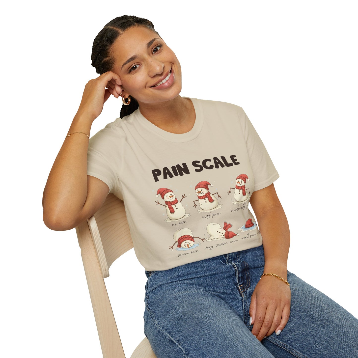 Snowman Pain Scale Tee