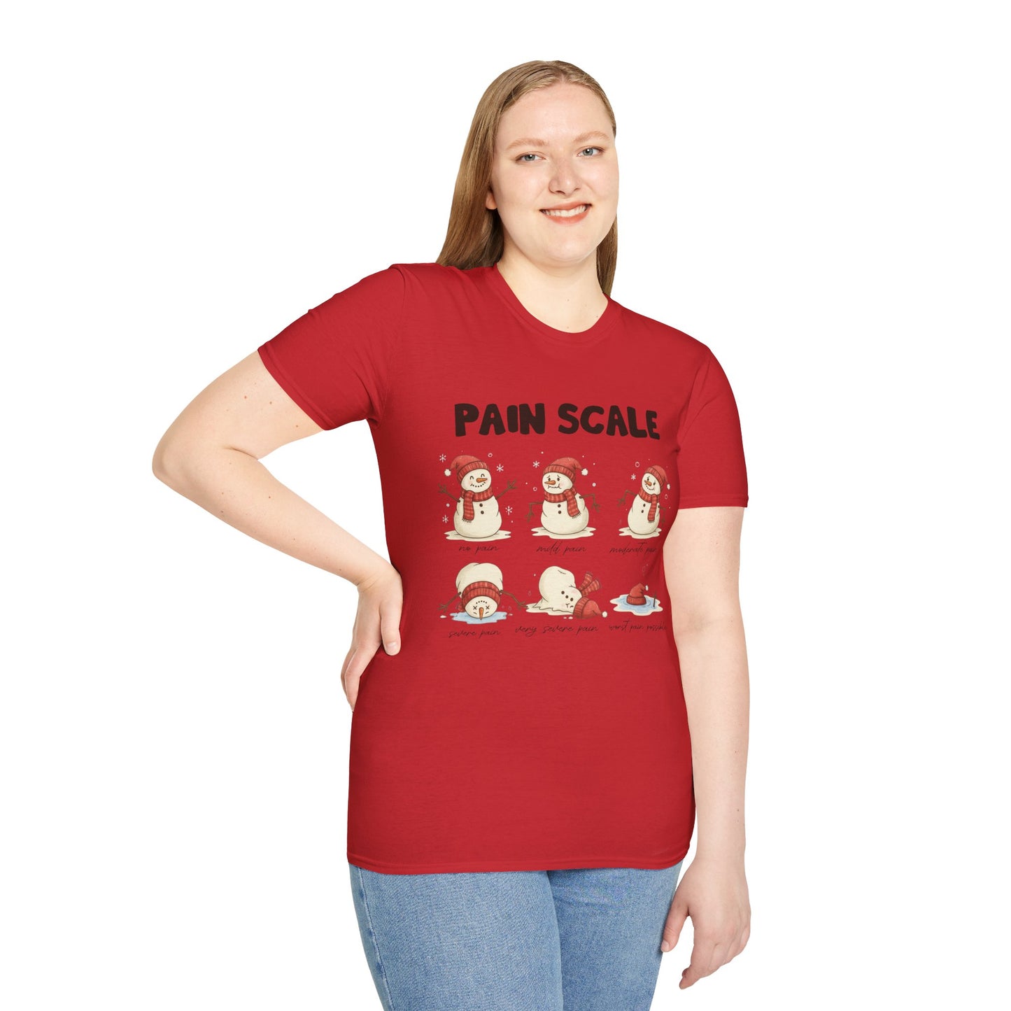 Snowman Pain Scale Tee