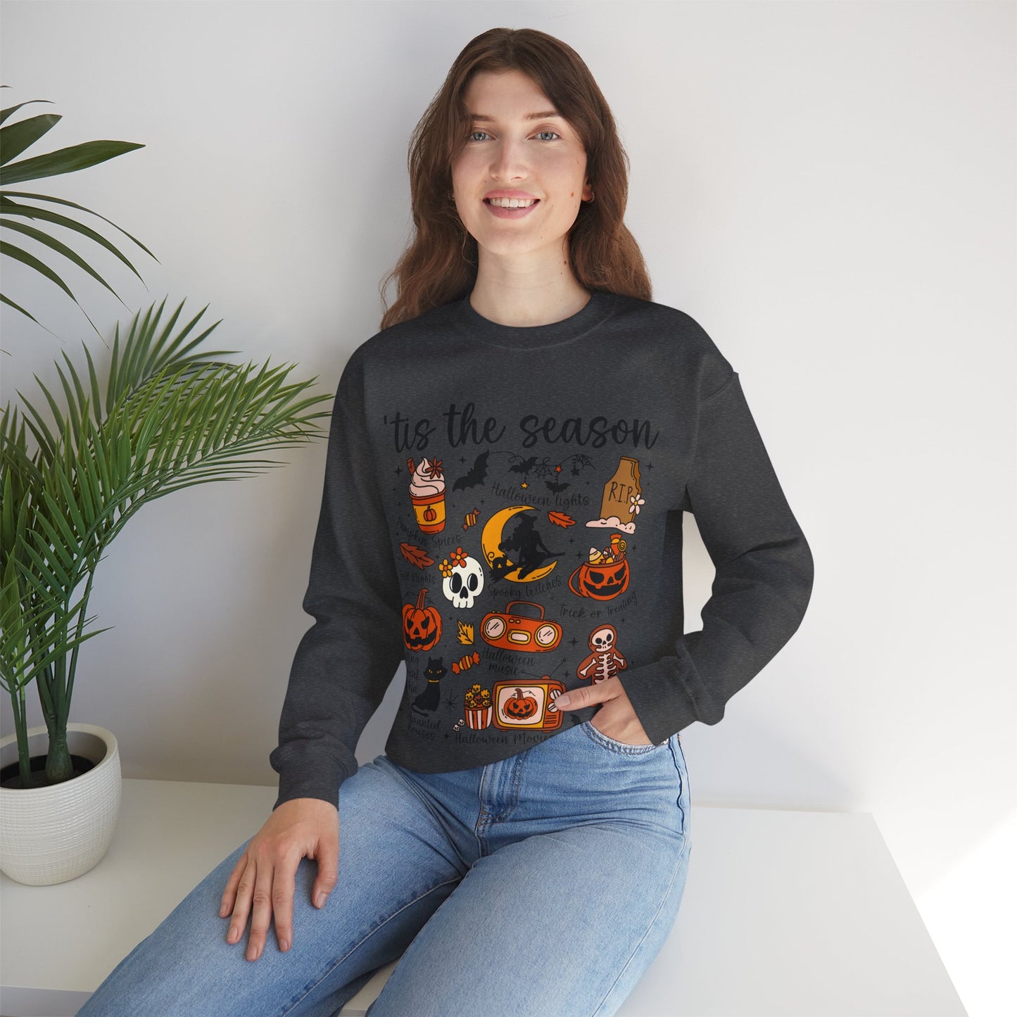 'Tis the Season Cozy Halloween Sweatshirt