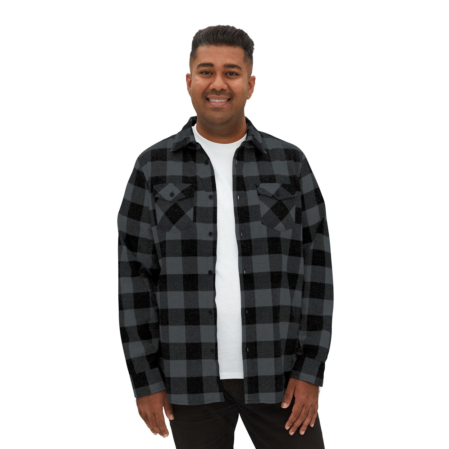 Christmas Skull Flannel Shirt
