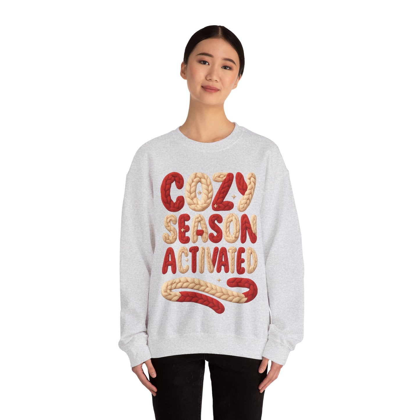 Faux Yarn Cozy Season Activated Crewneck Sweatshirt
