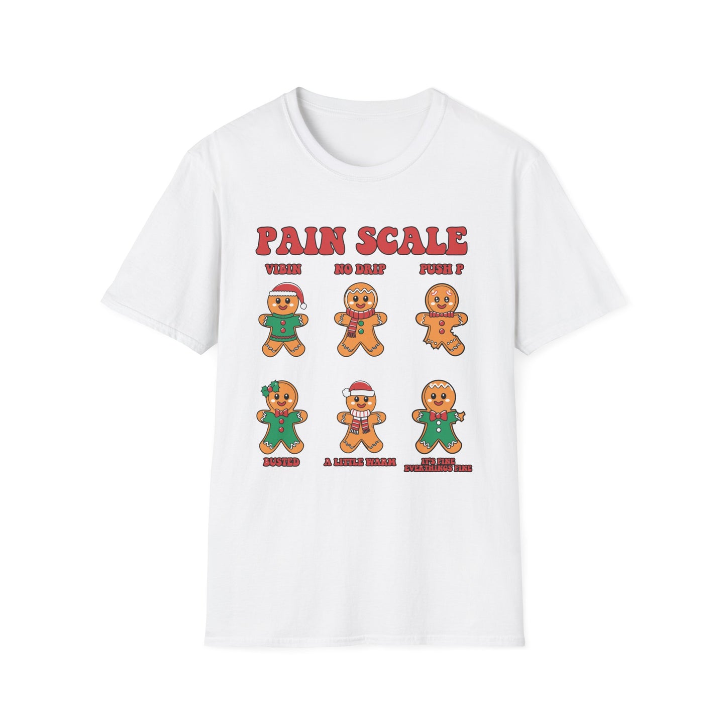 Gingerbread Pain Scale Tee