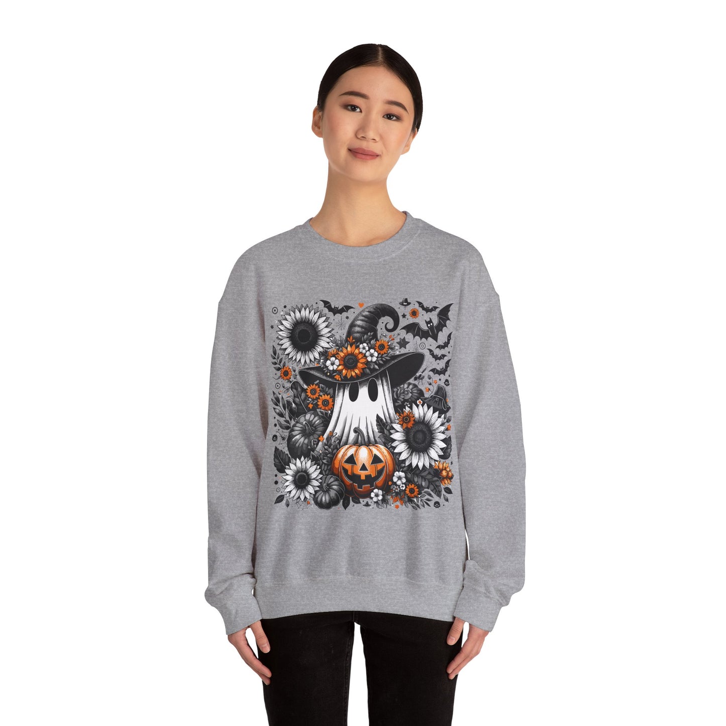 Spooky Floral Halloween Sweatshirt