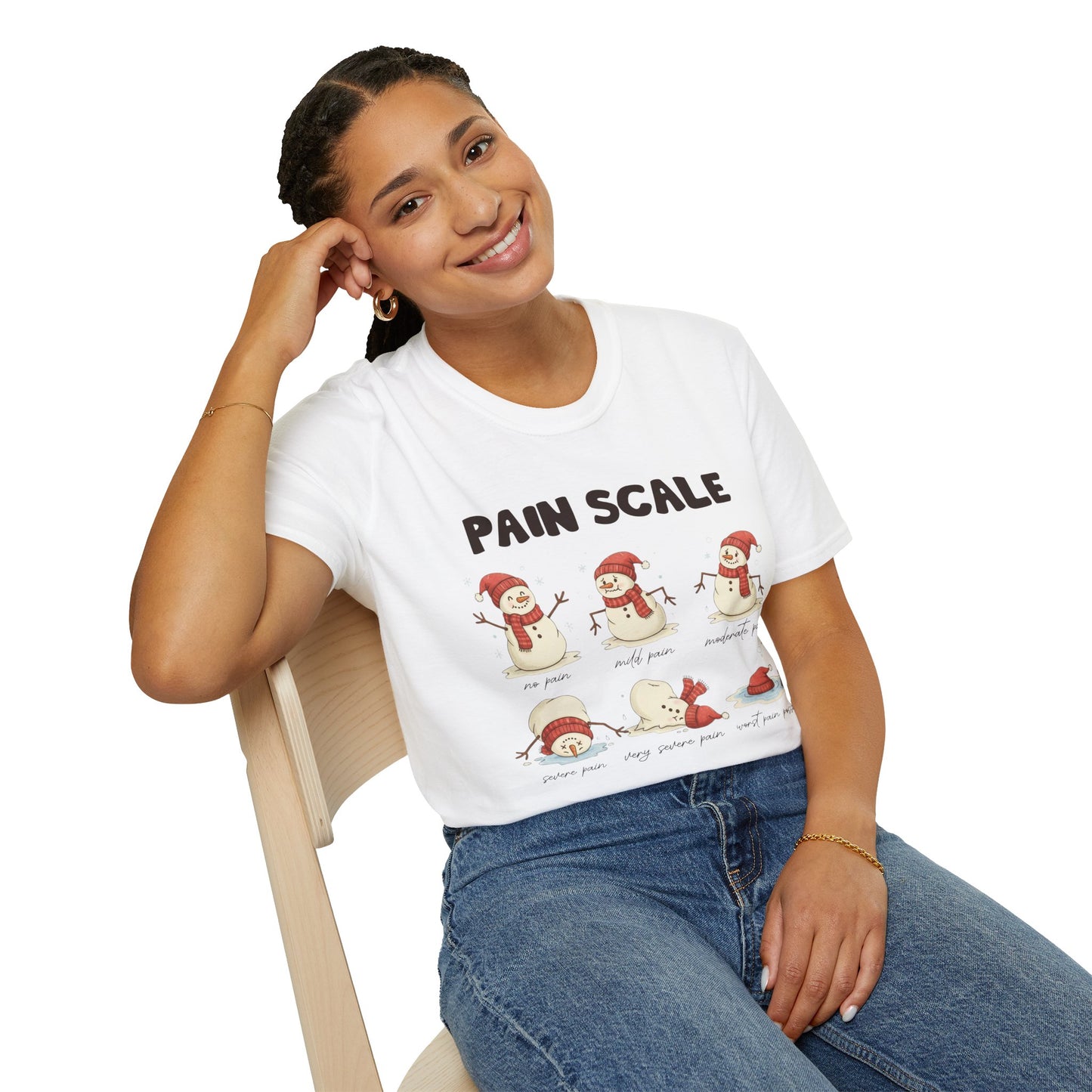 Snowman Pain Scale Tee